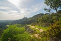 Hollywood hills, Los Angeles. Griffith Park hiking trail.