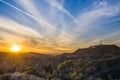 Hollywood Hills sunset Los Angeles