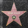 Actor James Woods' star on Hollywood Walk of Fame