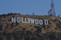 Hollywood Letters Viewed From A Very Close Point.