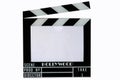 A Hollywood movie clapper board (Clap slate) Royalty Free Stock Photo