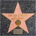 The Hollywood reporter`s star on Hollywood Walk of Fame