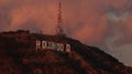 Hollywood sign at sunset Royalty Free Stock Photo