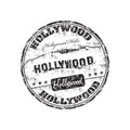 Hollywood stamp Royalty Free Stock Photo