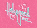 Hollywood and Vine Retro Vector Design with Stars. Royalty Free Stock Photo