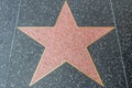 Hollywood Walk of Fame Blank Star Royalty Free Stock Photo