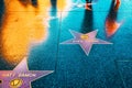 Hollywood Walk of Fame in Hollywood Boulevard Royalty Free Stock Photo