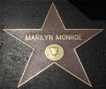 Hollywood Walk of Fame - Marilyn Monroe Royalty Free Stock Photo