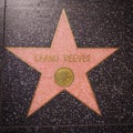 Keanu Reeves star on the Hollywood Walk of Fame in Hollywood Royalty Free Stock Photo