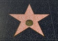 Hollywood Walk of Fame Star, with blank space for name Royalty Free Stock Photo