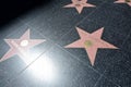 The Hollywood Walk of Fame stars in Los Angeles. Jack Nicholson star Royalty Free Stock Photo