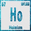 Holmium Chemical Element Blue on White Royalty Free Stock Photo