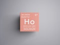 Holmium. Lanthanoids. Chemical Element of Mendeleev\'s Periodic Table. 3D illustration Royalty Free Stock Photo