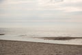 Holmsland Dunes next to Hvide Sande in Denmark. Blue sky over the sandy beach in Denmark, DK, Hvide Sande Royalty Free Stock Photo