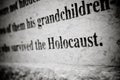 Holocaust Carving Royalty Free Stock Photo