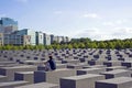 Holocaust memorial berlin, germany Royalty Free Stock Photo