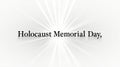 Holocaust memorial day remembrance events and resources for education and reflection day of mourning Royalty Free Stock Photo