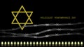 Holocaust Remembrance Day. January 27th. Vector illustration