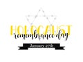Holocaust Remembrance Day. January 27. Vector illustration