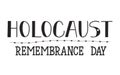 Holocaust Remembrance Day. January 27. Vector illustration