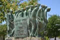 Death march sculpture at Holocaust Shoa memorial Yad Vashem in Jerusalem, Israel