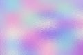 Hologram background. Iridescent foil effect texture. Holography pattern. Pearlescent gradient. Rainbow surface for design prints.