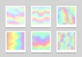 Hologram colorful pixel to create trendy modern design.