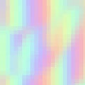 Hologram colorful pixel to create trendy modern design.