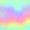Hologram colorful pixel to create trendy modern design.