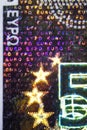 Hologram on an Euro Bill Royalty Free Stock Photo