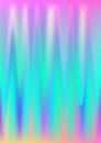 Hologram gradient background. Iridescent holo texture. Pearlescent unicorn vector backdrop.