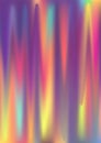 Hologram gradient background. Iridescent holo texture. Pearlescent unicorn vector backdrop.