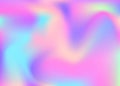 Hologram Gradient. Shiny Image. Pop Minimalist Backdrop. Abstrac