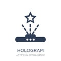 Hologram icon. Trendy flat vector Hologram icon on white backgro