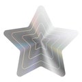Hologram label icon. Product certification symbol. Realistic shape for award design, sticker label design. Original