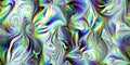 Hologram mystic twirls. Seamless mystical enigmatic twirls background texture