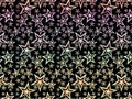 A hologram paper made of stars and different colors for backgrounds, packaging, or wallpapers