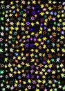 A hologram paper made of stars and different colors for backgrounds, packaging, or wallpapers