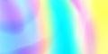 Holograph background, iridescent holographic foil or hologram gradient vector texture. Holographic BG rainbow glitter or