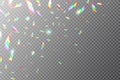 Holographic backdrop. Flying rainbow foil. Shining glittering vector texture with metallic reflection effect