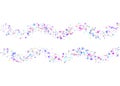 Holographic Confetti. Purple Laser Background. Party Colorful Te