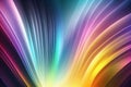 Holographic fantasy rainbow background, abstract fabulous pattern. AI generated