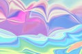 Holographic fluid abstract background folds colorful vector pattern Royalty Free Stock Photo