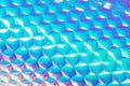 Holographic foil creative background with geometric pattern