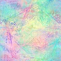 Vivid holographic foil rainbow neon seamless tile