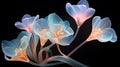 Holographic Freesia Cluster With Twisting Tulip Structures