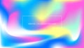 Holographic gradient textures for neon design