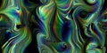 Holographic hologram mystic twirls. Seamless enigmatic dynamic flourishes background texture