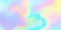 Holographic iridescent background or holograph foil texture, vector abstract pattern. Iridescent holographic rainbow colors