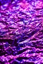 Holographic iridescent modern abstract crinkled foil background